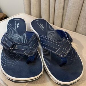 Clarks Cloudsteppers Navy Blue Sandals